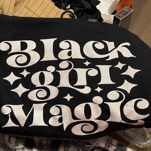 Black Girl Magic Glittered hoodie